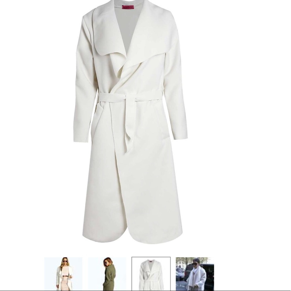 White duster coat, brand new